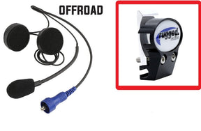 Helmet Kit with Alpha Audio Speakers & Mic AND FREE Quick Mount for OFFROAD Intercoms - CLEARANCE