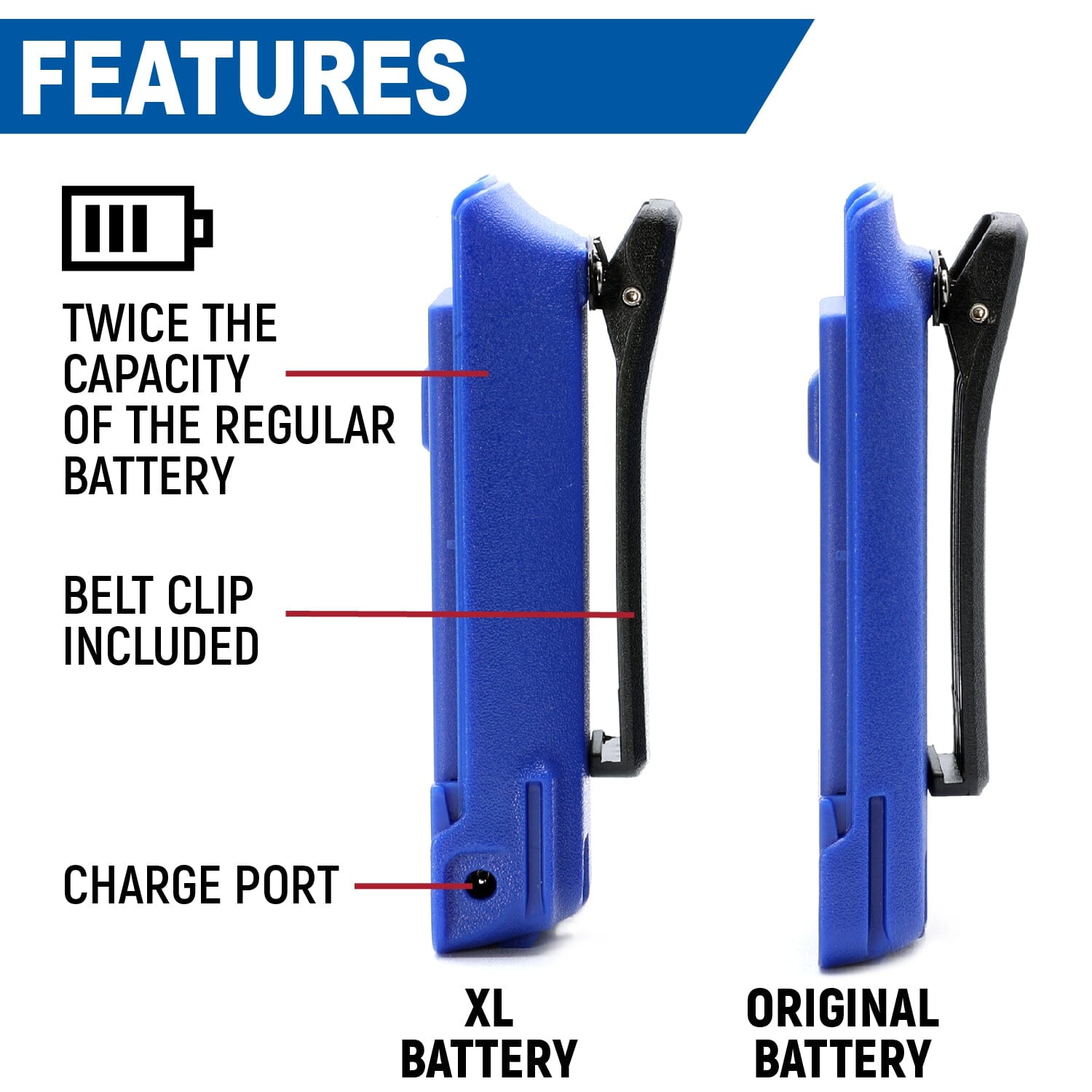 XL Battery for R1 Handheld Radio