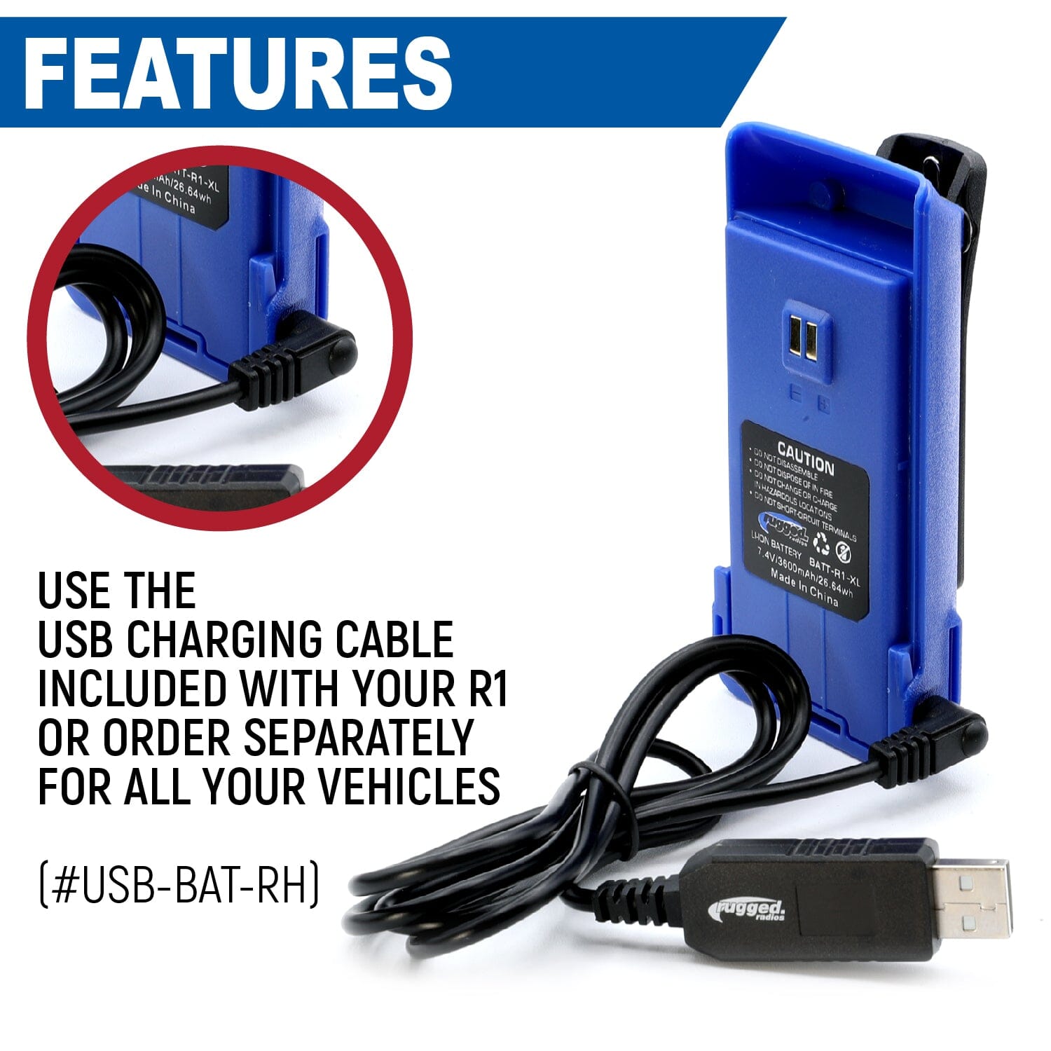 XL Battery for R1 Handheld Radio