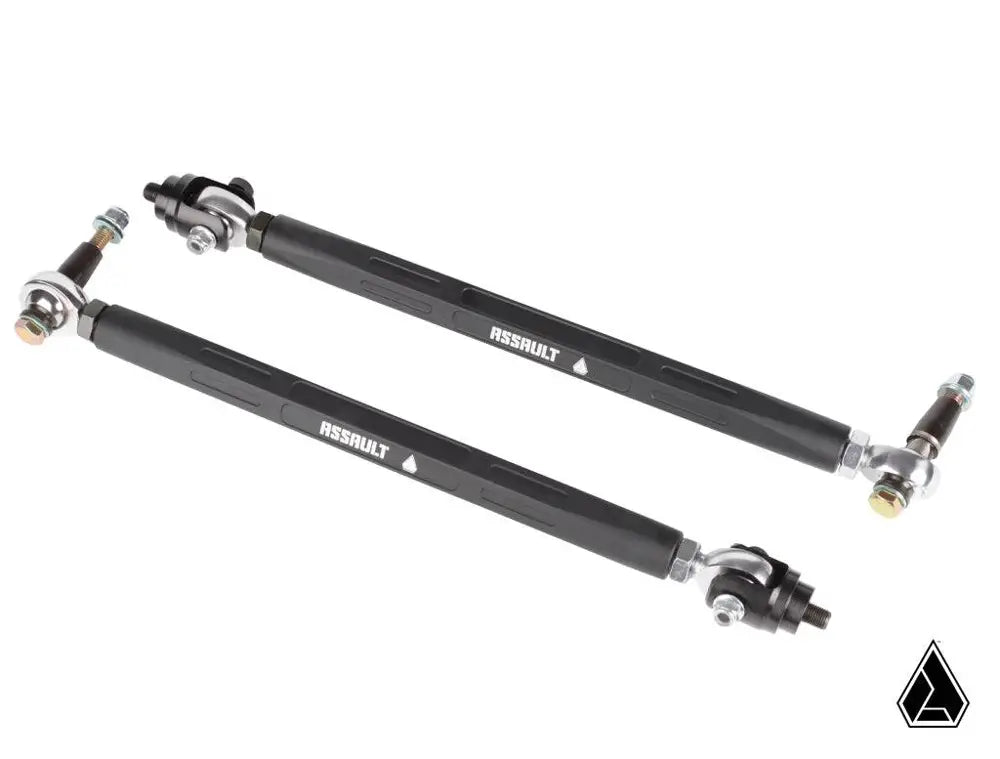 ASSAULT INDUSTRIES TURRET STYLE +4" LONG TRAVEL HEAVY DUTY TIE RODS (FITS: POLARIS RZR)