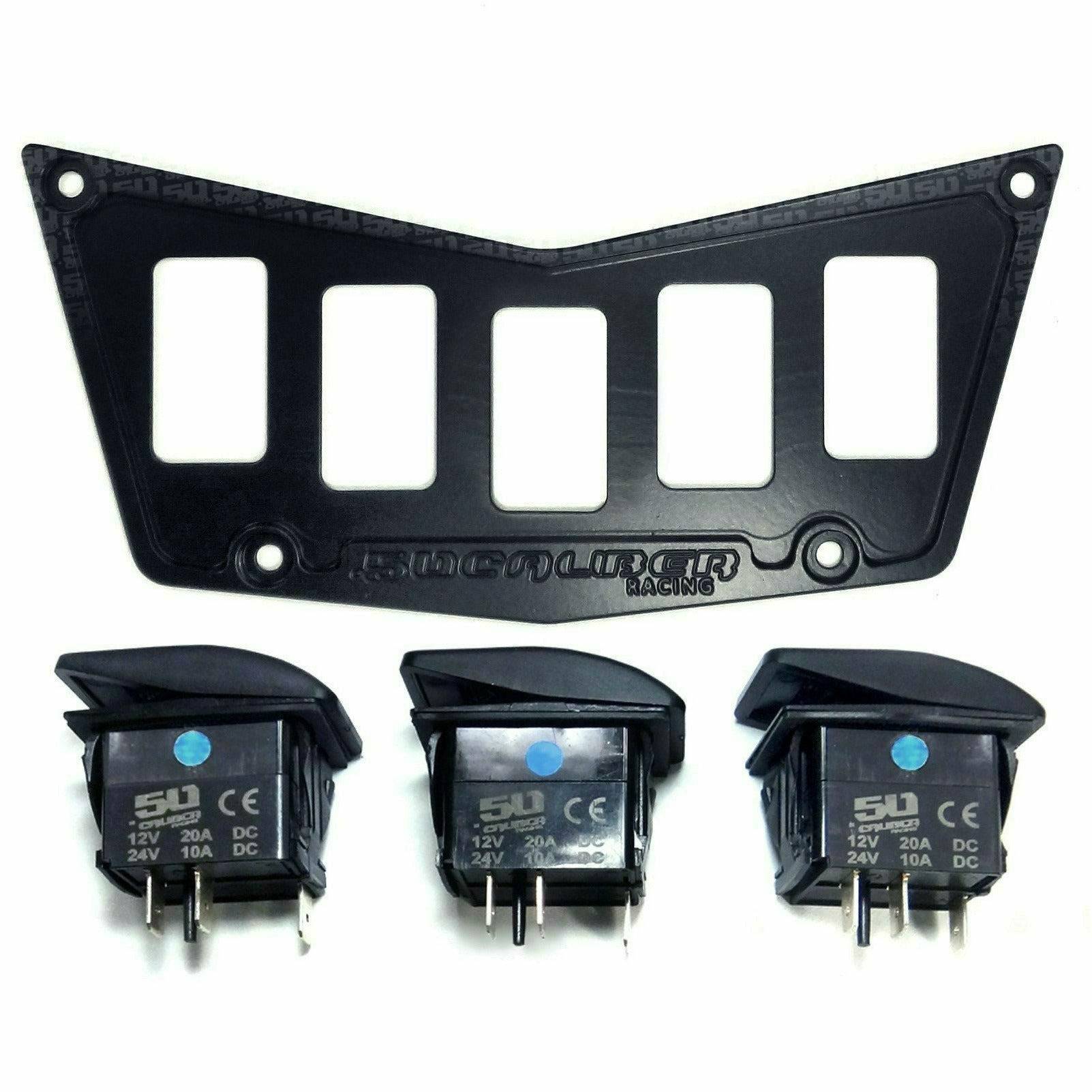 50 Caliber Racing 5 Switch Dash Panel