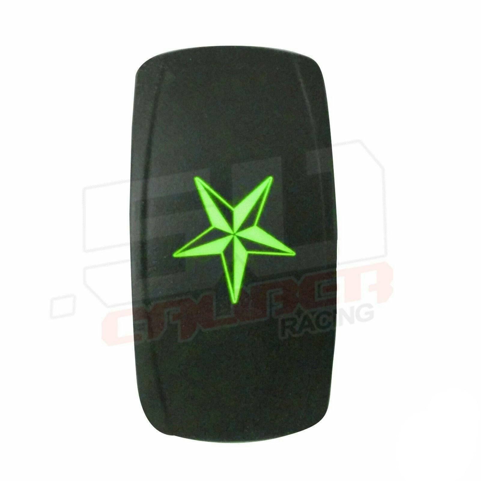 50 Caliber Racing Nautical Star On/Off LED Rocker Switch