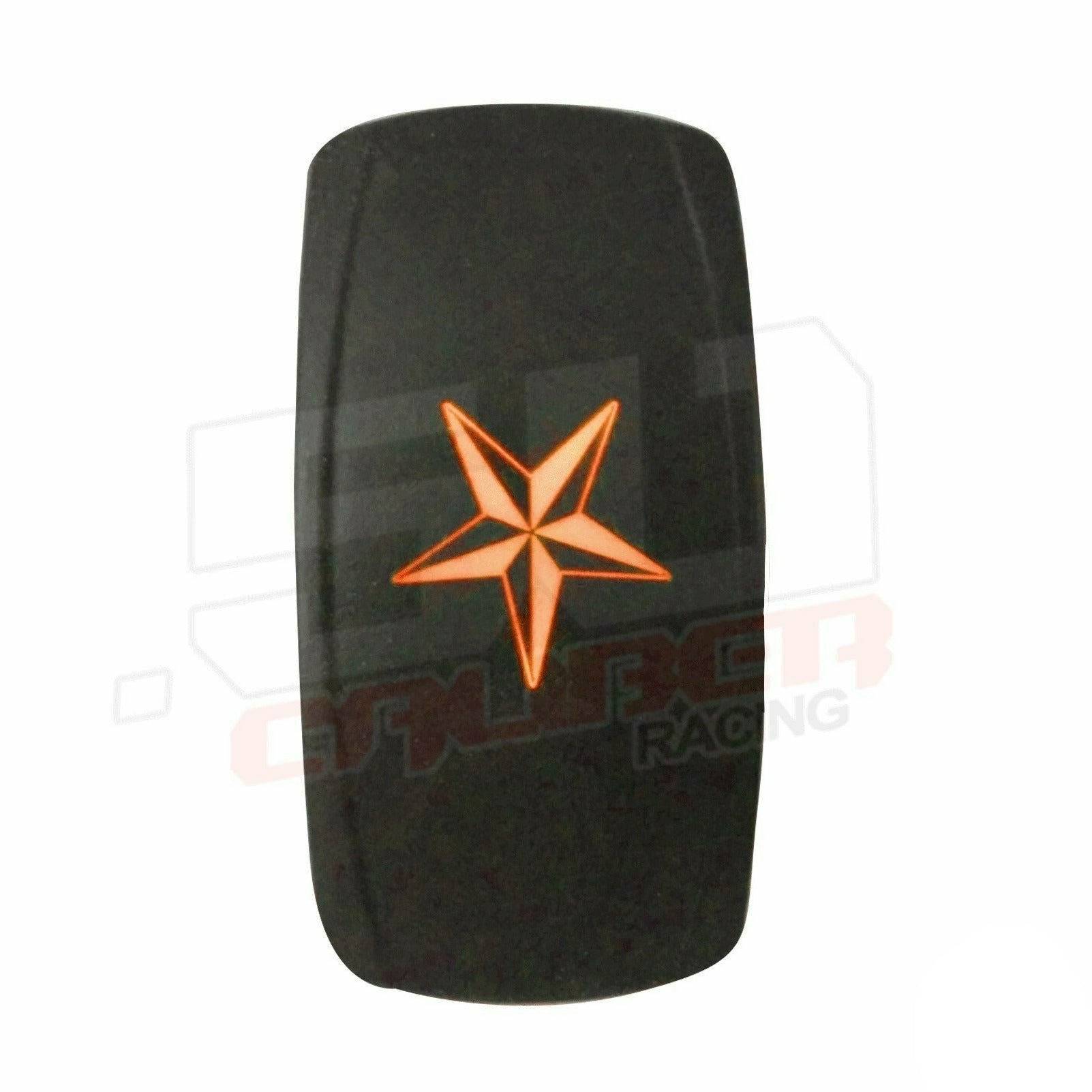 50 Caliber Racing Nautical Star On/Off LED Rocker Switch