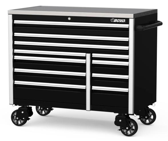 ATA540111-BK  54" 11-Drawer Elite Series Bottom Roll Tool Cabinet (Gloss Black)