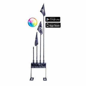 187 LED Whip with Flag (Single)