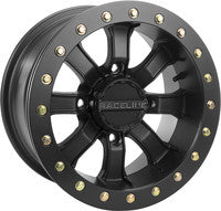 RACELINE MAMBA BDLK WHEEL 14X7 4/137 5+2 (+10MM) BLACKOUT  570-1595