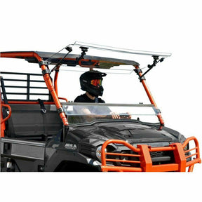 SuperATV Kawasaki Mule Pro Scratch Resistant Flip Windshield