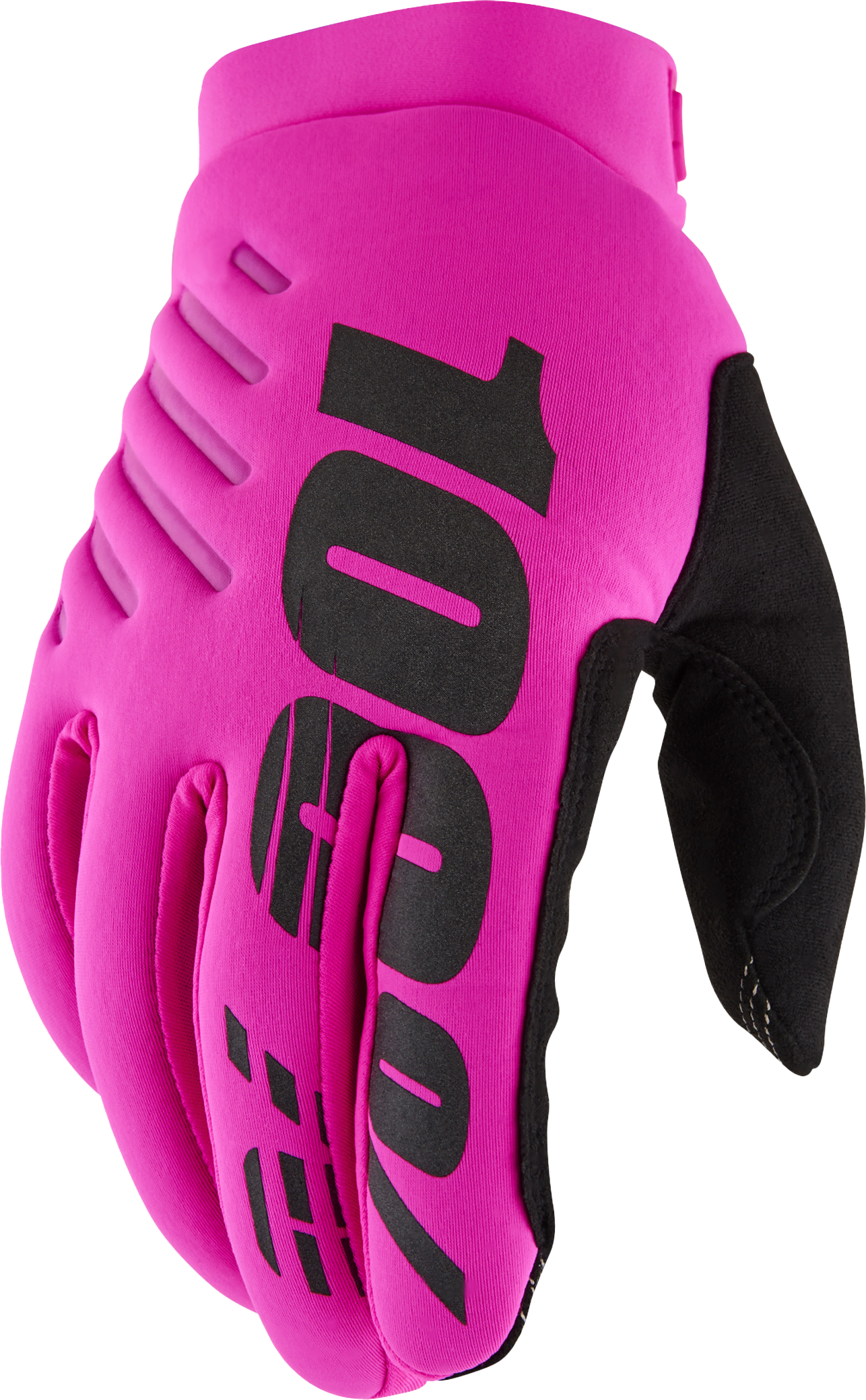 BRISKER WOMEN'S GLOVES NEON PINK/BLACK XL