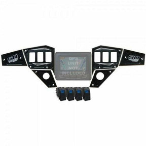 50 Caliber Racing Polaris RZR 6 Piece Dash Panel Digital GPS