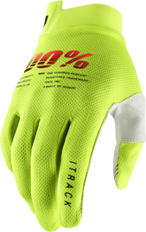 ITRACK YOUTH GLOVES FLUO YELLOW LG