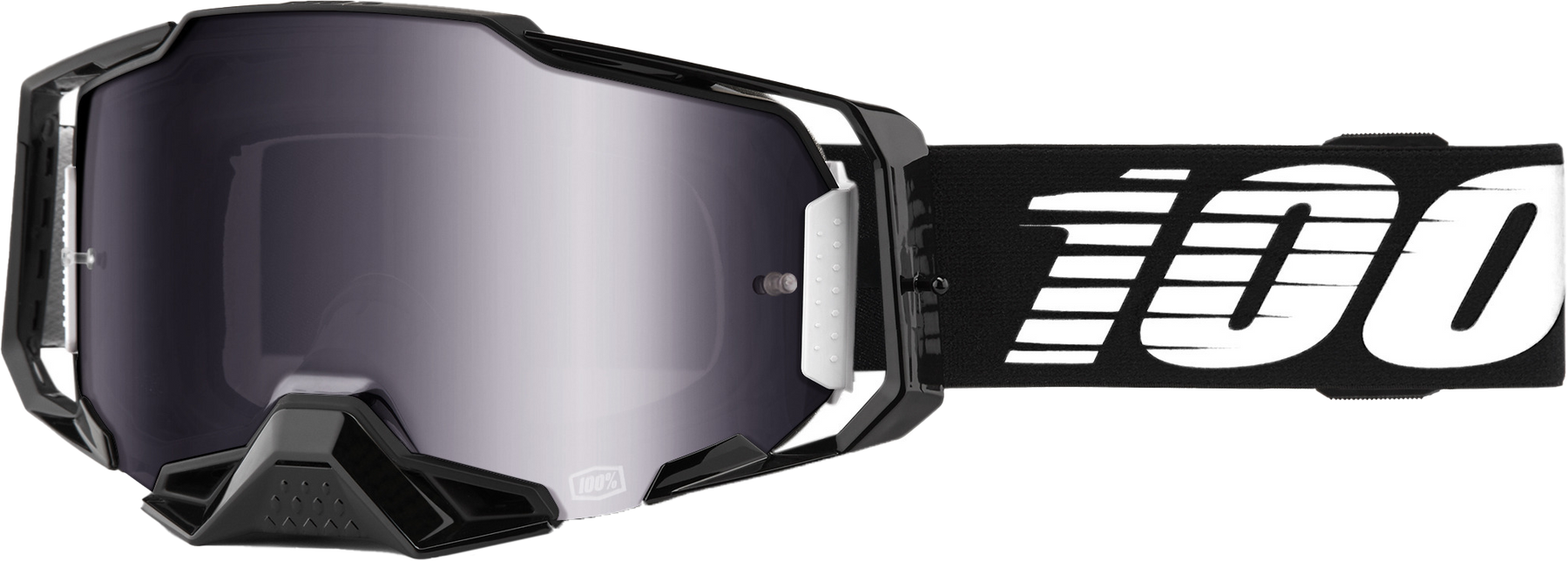 ARMEGA GOGGLE BLACK MIRROR SILVER FLASH LENS