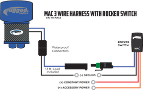 M3 Pumper Install Harness with Rocker Switch (#PH-MAC3)