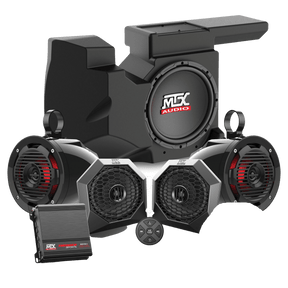 Polaris RZR Bluetooth Enabled Four Speaker, Dual Amplifier, & Single Subwoofer Audio System (2014-2019)