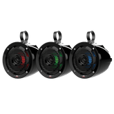 6.5" 50-Watt RMS Cage Mount Coaxial Speaker Pair with RGB LED