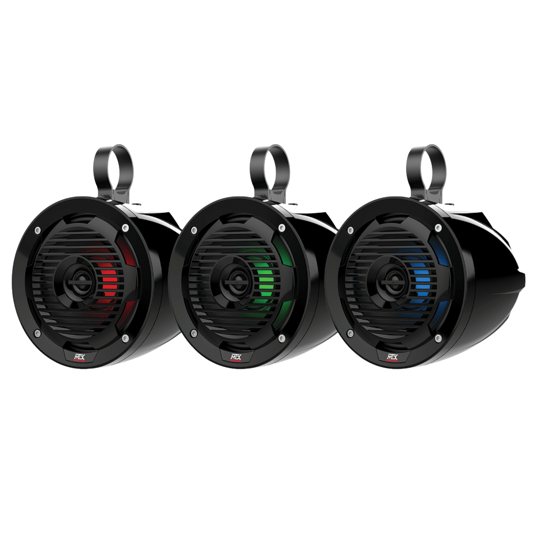 6.5" 50-Watt RMS Cage Mount Coaxial Speaker Pair with RGB LED