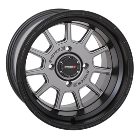 system 3 gunmetal gray st-5 aluminum utv wheels