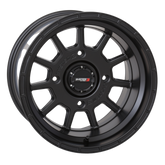 system 3 matte black st-5 aluminum utv wheels 