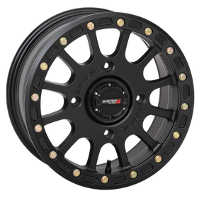 matte black system 3 sb-5 beadlock utv wheel