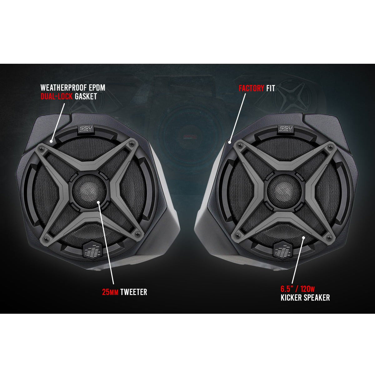 Can Am X3 Front Speaker Pods