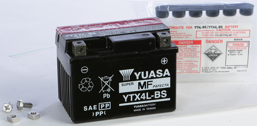 YUASA BATTERY YTX4L-BS MAINTENANCE FREE  49-1949