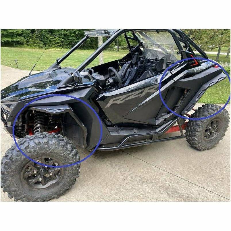 Extreme Metal Products Polaris RZR PRO XP Fender Flare Set