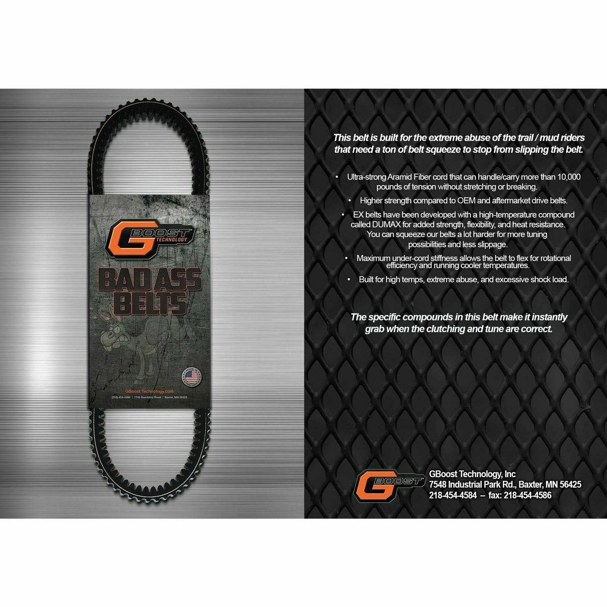 G Boost Polaris Ranger 570 / 700 / 800 Bad Ass Drive Belt