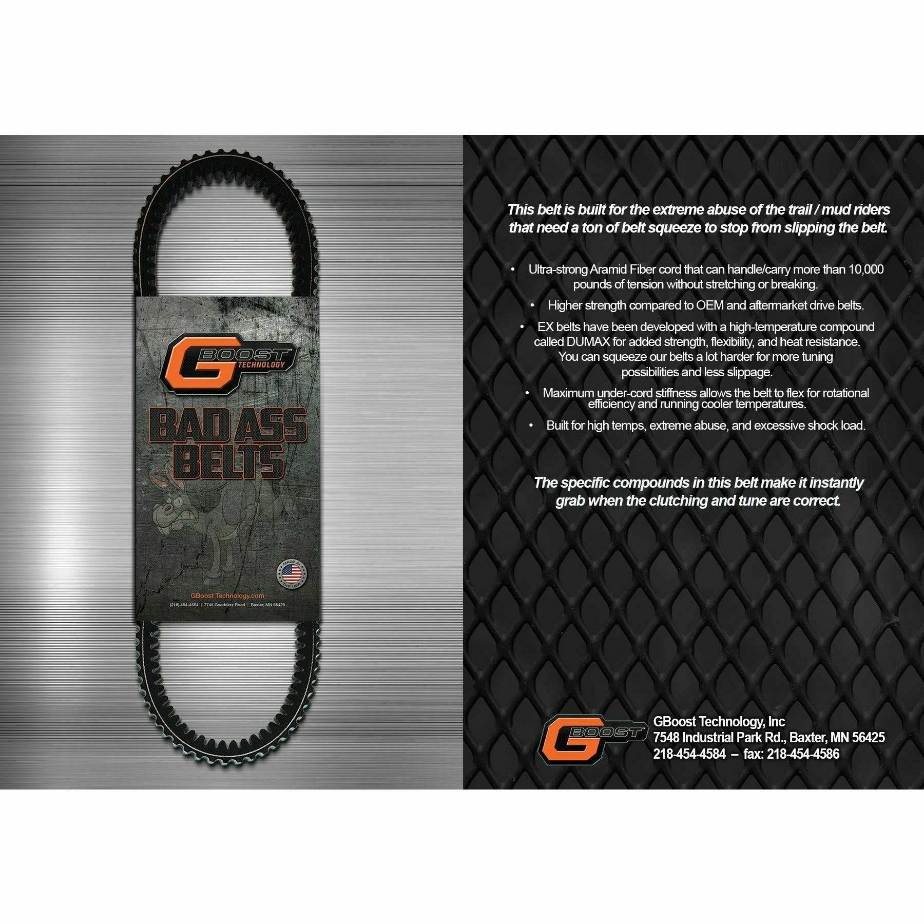 G Boost Polaris Ranger 570 / 700 / 800 Bad Ass Drive Belt