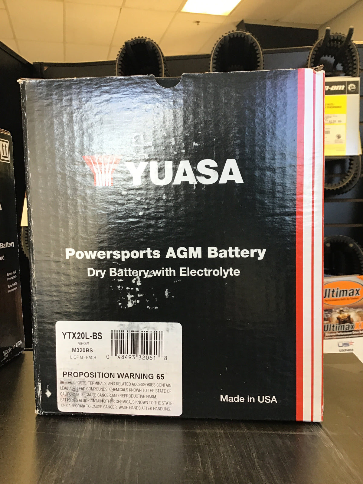 Yuasa Battery YTX20L-Bs Maintanance Free  49-1968