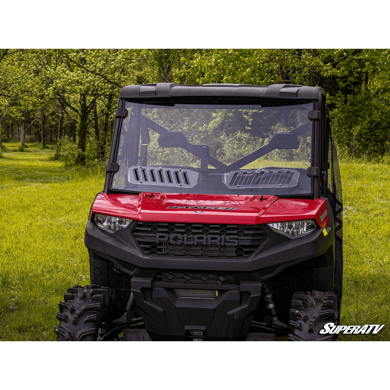 SuperATV Polaris Ranger XP 1000 Scratch Resistant Vented Full Windshield