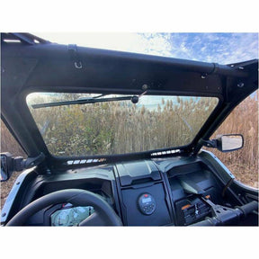 Extreme Metal Products Kawasaki KRX Laminated Glass Windshield with vents (DOT Rated)