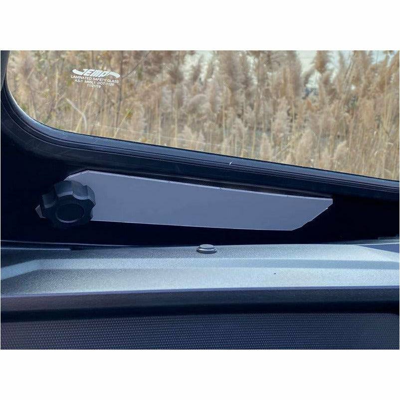 Extreme Metal Products Kawasaki KRX Laminated Glass Windshield with vents (DOT Rated)