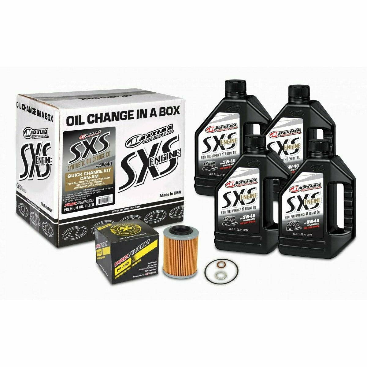 Maxima Racing Oil Can Am Maverick X3 Quick Change Kit 5W-40