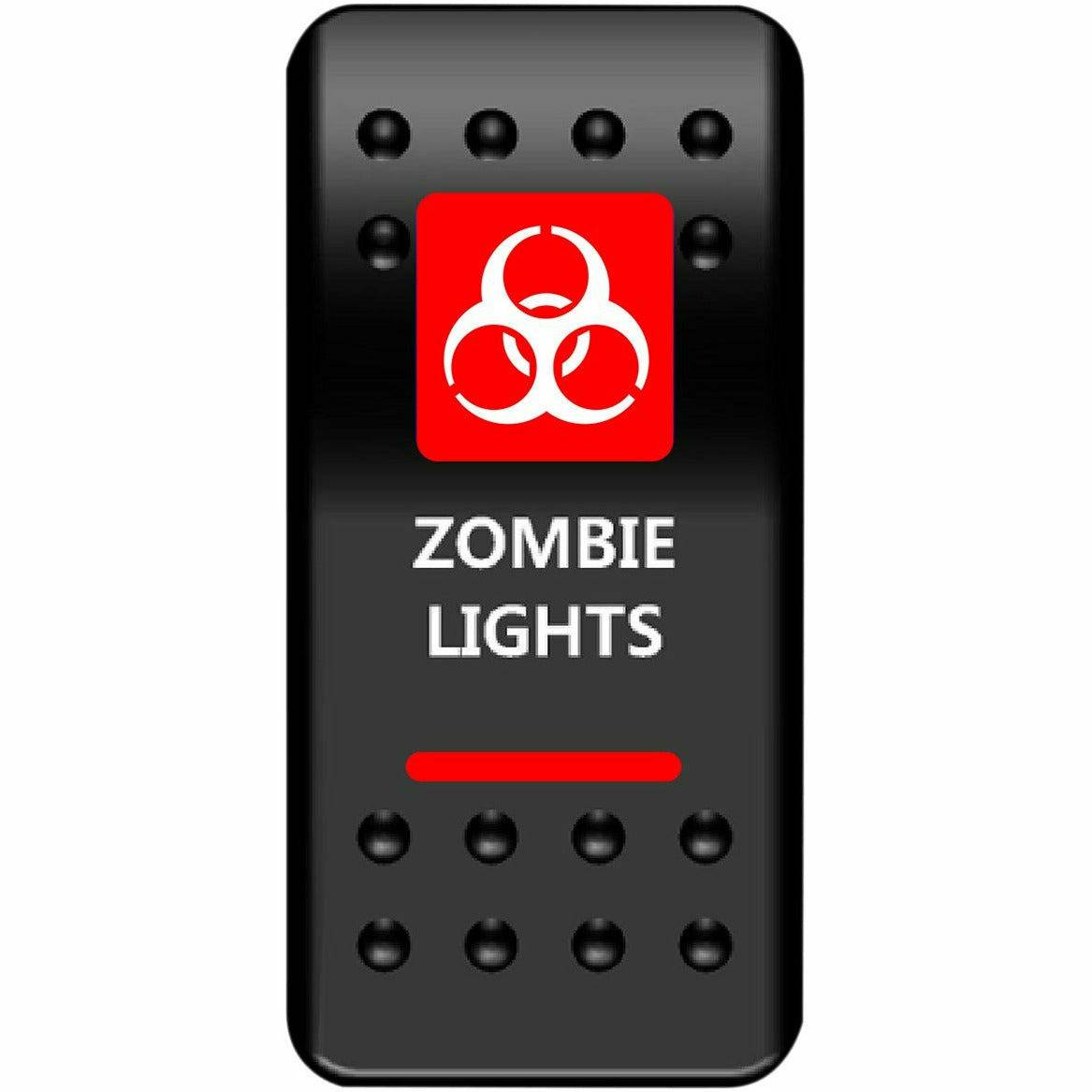 Moose Utility Zombie Lights Rocker Switch (Red)