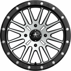 MSA Wheels M37 Brute Beadlock Wheel (Gloss Black Machined)