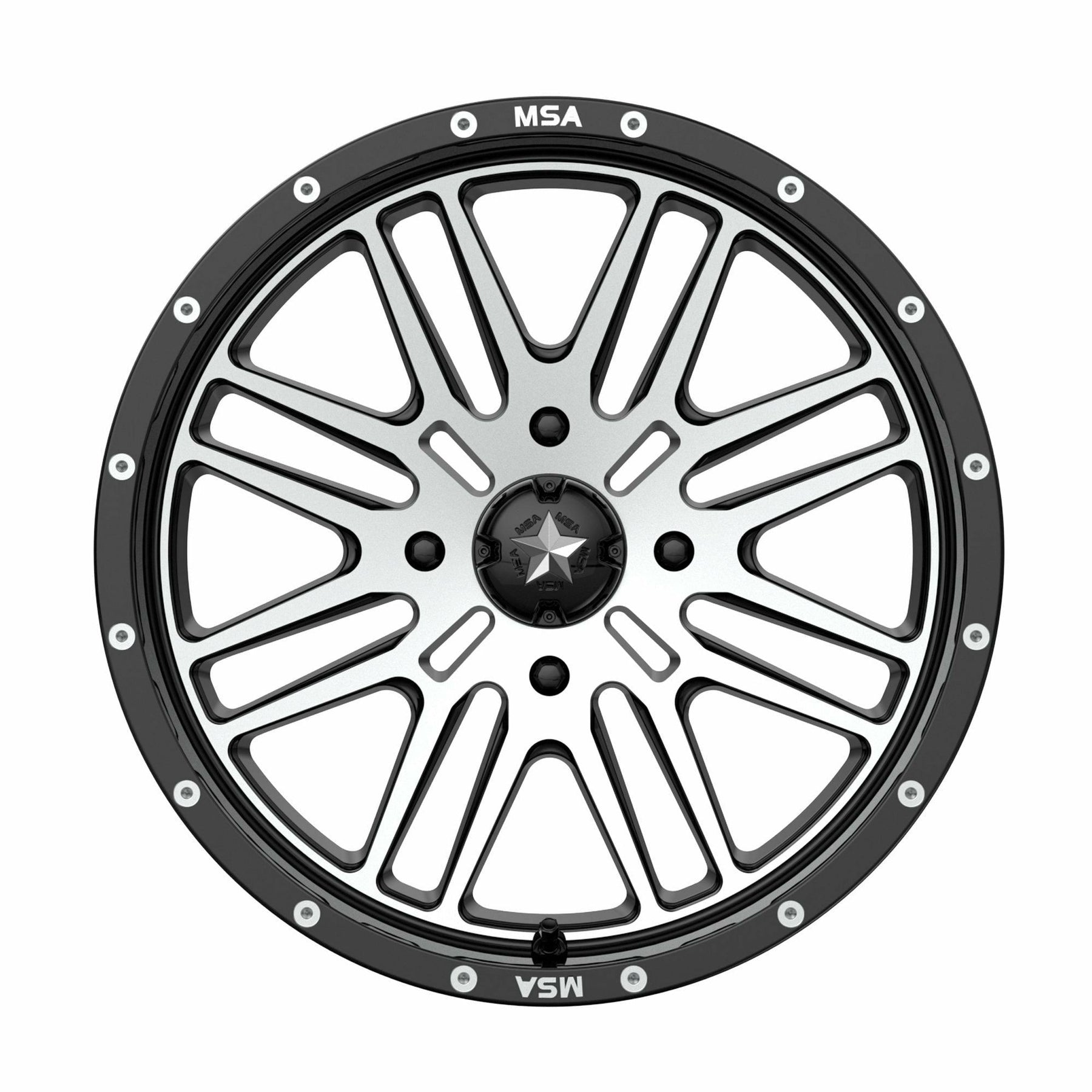 MSA Wheels M38 Brute Wheel (Gloss Black Machined)