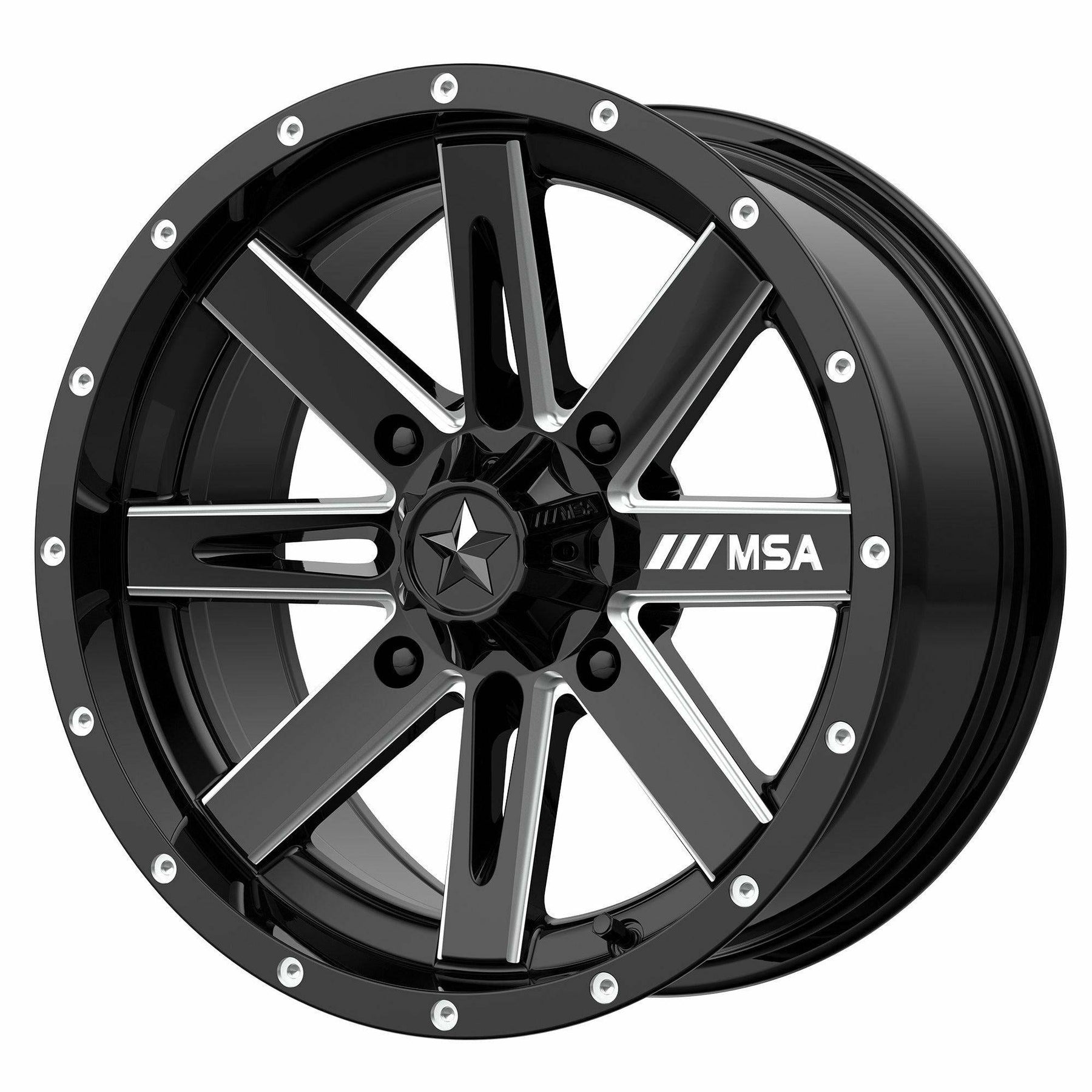 MSA Wheels M41 Boxer Wheel (Gloss Black Milled)