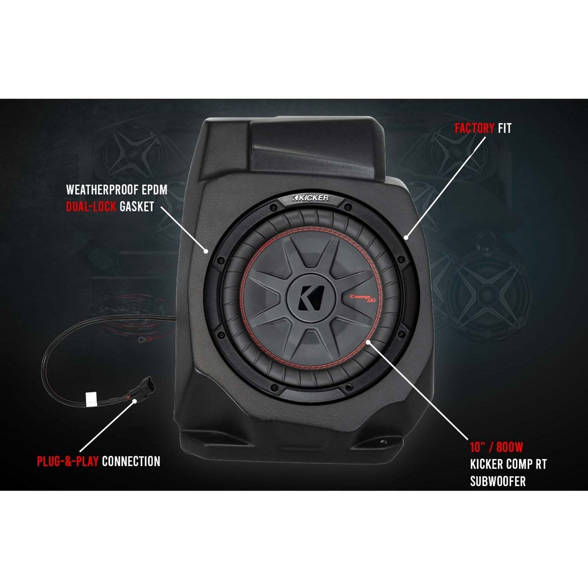 Polaris RZR Pro / Turbo R 3-Speaker Audio System