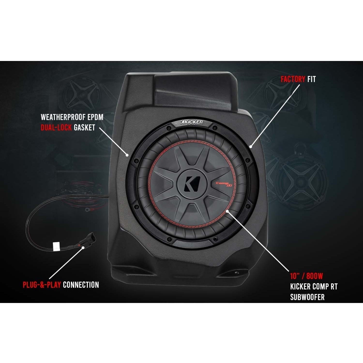 Polaris RZR Pro / Turbo R 3-Speaker Audio System