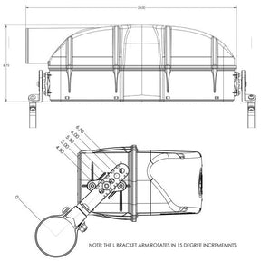 Polaris RZR XP 1000 Roll Bar Particle Separator (2014+)