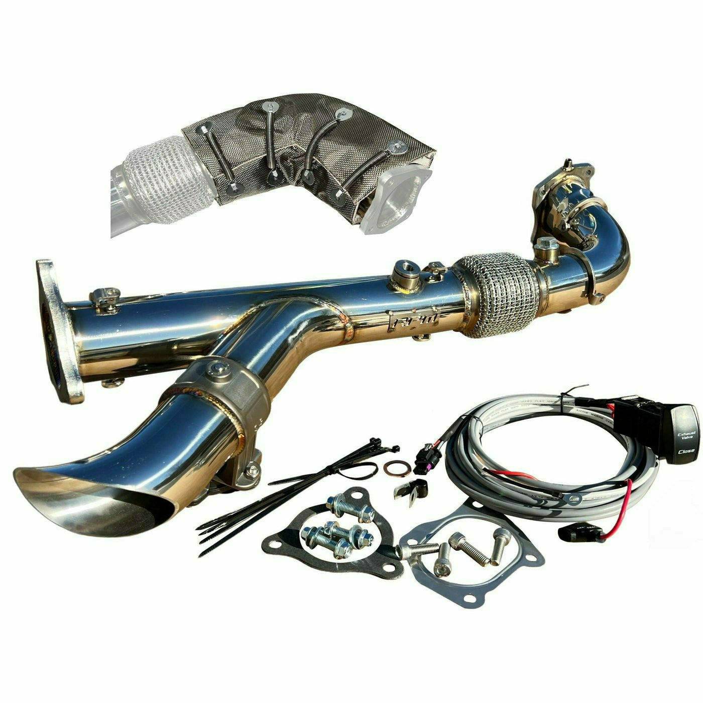 RPM Powersports Polaris RZR Turbo 2.5" Captain's Choice Electric Side Dump Exhaust