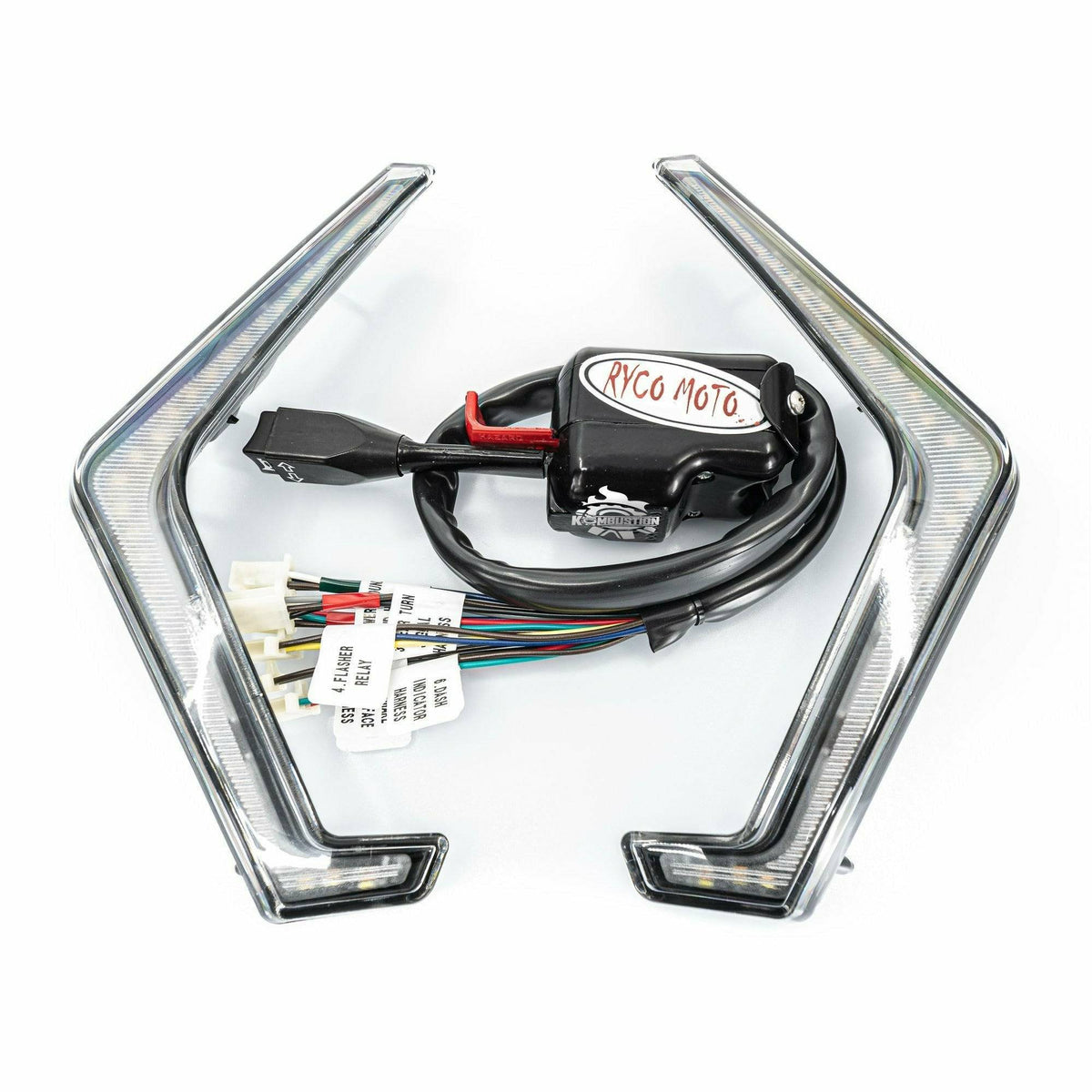 RYCO Polaris RZR (2019-2021) Turn Signal/Horn Kit with Fang Lights