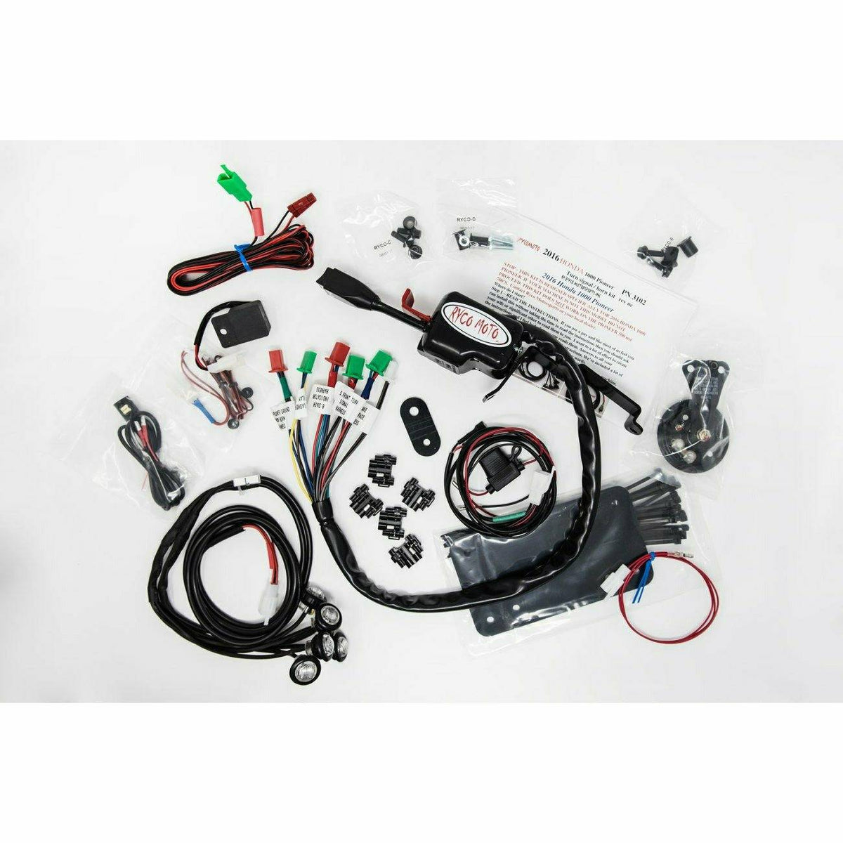 RYCO Honda Pioneer 1000 (2016-2021) Turn Signal/Horn Kit