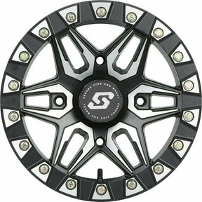 Sedona Split 6 Beadlock Wheel (Black Machined)