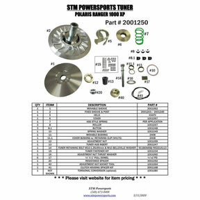 STM Polaris Ranger XP 1000 Tuner Secondary Clutch