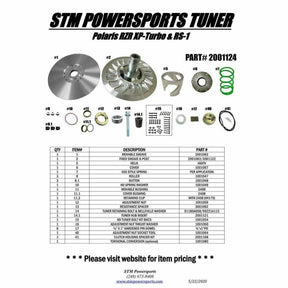 STM Polaris RZR XP Turbo Tuner Secondary Clutch