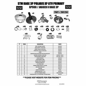 STM Polaris RZR XP 900 RAGE 3P Primary Clutch