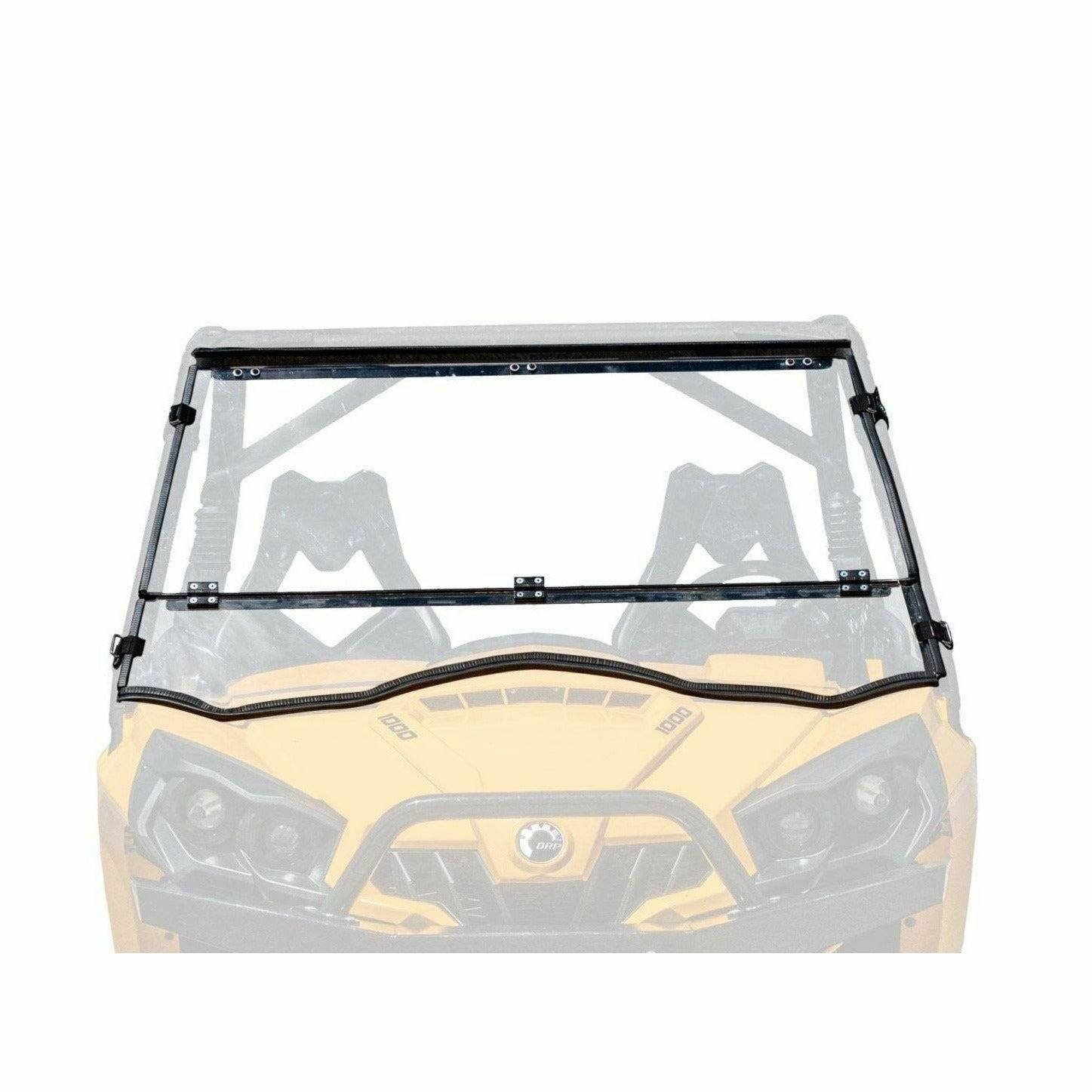 SuperATV Can Am Commander (2011-2020) Scratch Resistant Flip Down Windshield