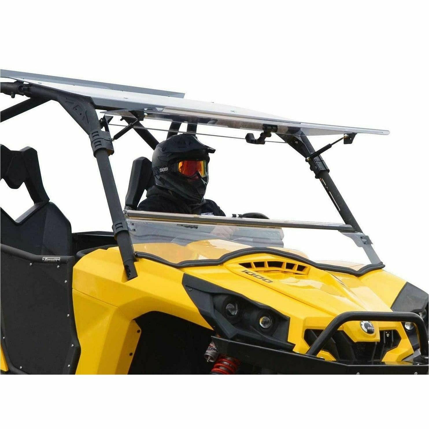 SuperATV Can Am Commander Scratch Resistant Flip Windshield