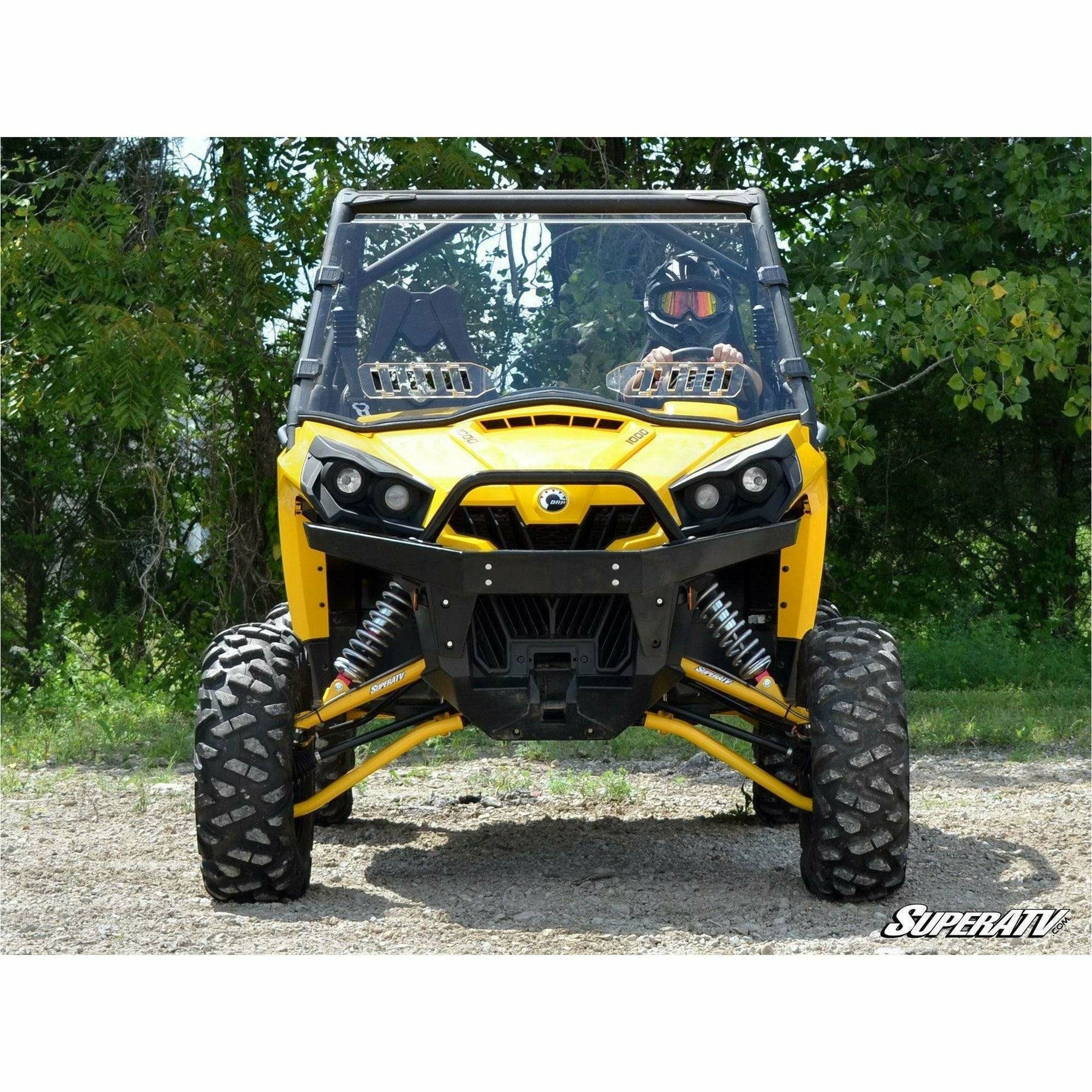 SuperATV Can Am Commander Scratch Resistant Vented Full Windshield