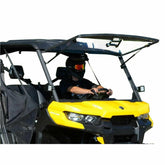 SuperATV Can Am Defender Scratch Resistant Flip Windshield